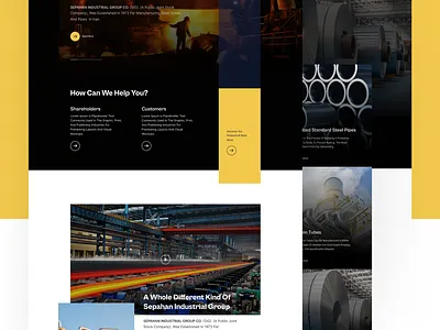 Industrial group landing page company company landing page creative design industrial industry industry landing page landing page modern