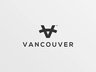 V monogram for Vancouver app app icon branding design flat icon logo monogram simple logo ui v