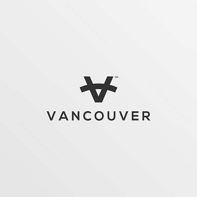 V monogram for Vancouver app app icon branding design flat icon logo monogram simple logo ui v