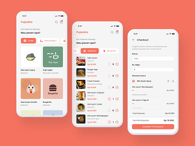 Pujasera for foodcourt app app interface mobile ui userexperience uxdesign