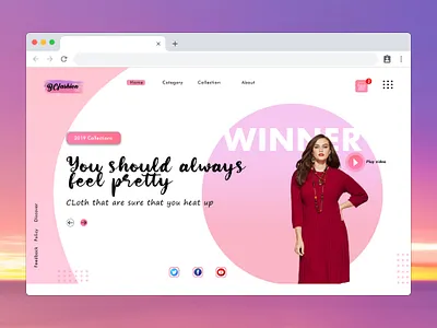 Fashion Landing page design app design graphic design landing page landing page design ui ux web design web ui web ui design