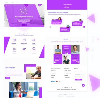 EMPLOYMENT landing page website | UIUX DESIGN 3d branding clean ui ecommerc website employment home page illustration landing page landing page design shopping ui ui design uiux landing page uiux website ux ux design vector web design website design xd
