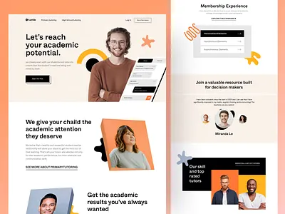 twinkle.academy: landing page academy clean ui concept course design e learning edtech education homepage landingpage online class online course uiux visual design web web design website design