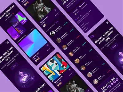 Mobile view SCS NFTs crypto ethereum mobile nft responsive web website