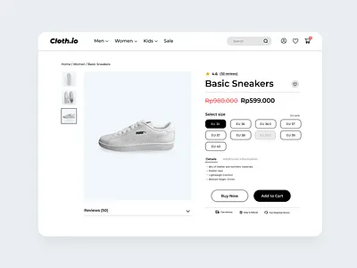 E-Commerce Product Details Page branding design ecommerce ui ux