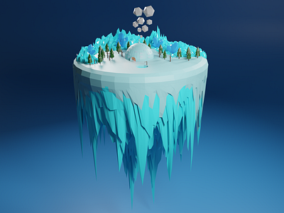 Igloo 2022 2d 3d 3d logo animation app blender design designicon freelancer hbd illustration logo lowpoly modeler rigging ui ui ux ux webdesign