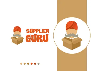 Supplier Guru Delivery App Logo | Courier, Delivery, Modern brand identity branding courier creative delivery logo design ecommerce express illustration indian logo logo design logo mark mascot logo modern logo online shop parcel parcel logo shopping logo unique