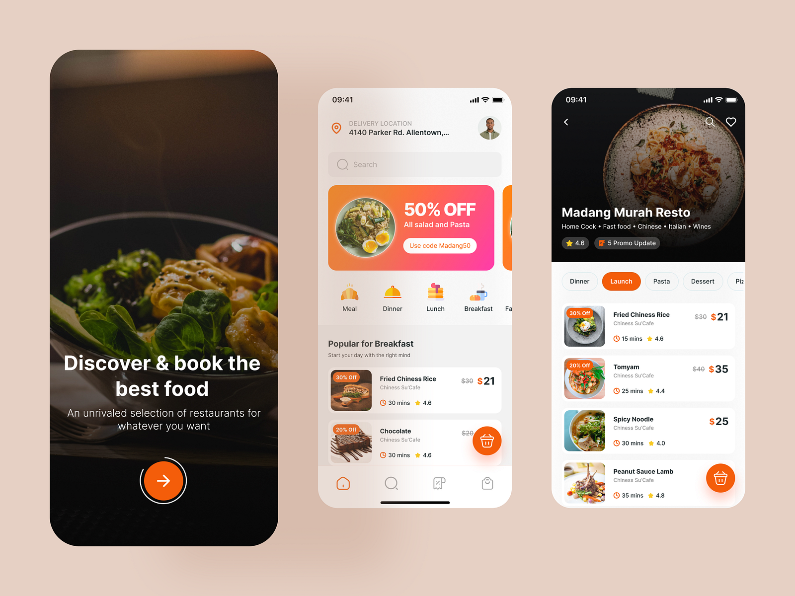 Food Delivery Mobile App by Mustofa Amar on Dribbble