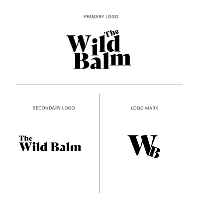 The Wild Balm branding design illustration illustrator logo logodesign minimal timeless