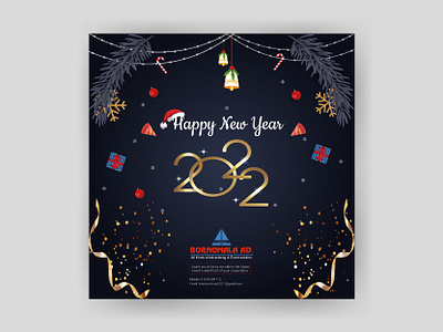 New Year 2022 Poster banner design branding design modern logo new year banner new year poster poster design
