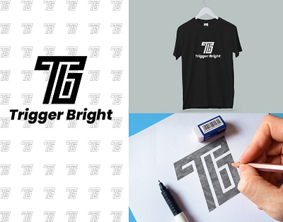 Official Logo and Monogram design for TB (Trigger Bright) branding creative design design graphic design icon illustration logo typography