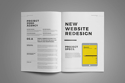 Proposal Template a4 agency brand branding brief brochure business clean corporate creative design editorial editorial design identity indesign layout magazine print proposal template