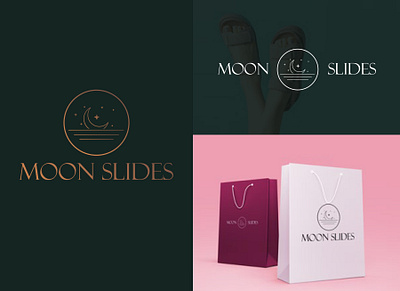 Logo Design for Moon Slides branding creative design graphic design illustration logo typography