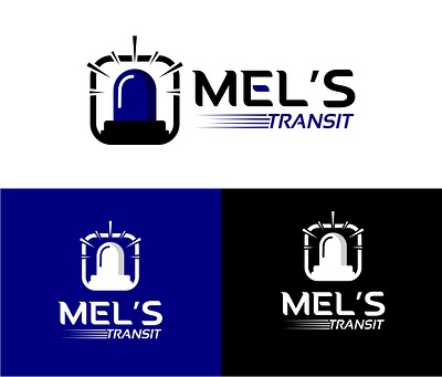 Logo Design for Mel's Transit branding creative design design icon illustration logo typography vector