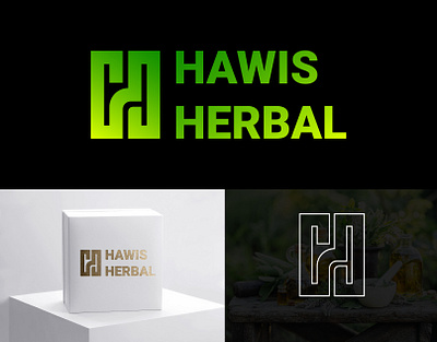 Hawis Herbal Logo Design branding creative design design icon illustration logo typography vector