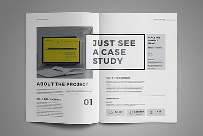 Proposal Template a4 agency brand branding brief brochure business clean corporate creative design editorial editorial design identity indesign layout magazine print proposal template