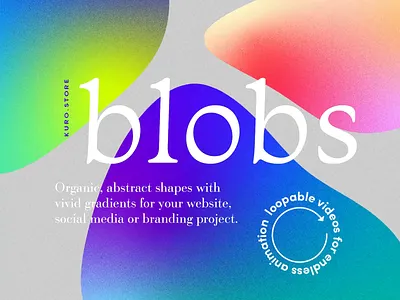 Animated Grainy Gradient Blobs animation background blobs branding design gradient gradients graphic design motion graphics photoshop vector