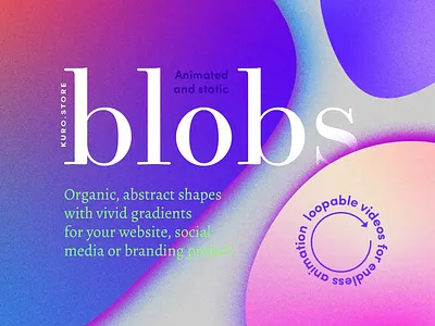 Animated Grainy Gradient Blobs animation background bg blobs branding design gradient gradients graphic design motion graphics photoshop vector