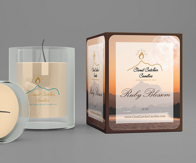 Packaging Design concept for 'Cloud Catcher Candles' vehicle wrap