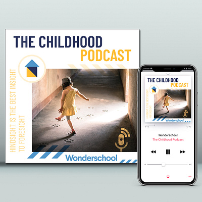 Podcast Cover Design concept for 'The Childhood Podcast' vehicle wrap