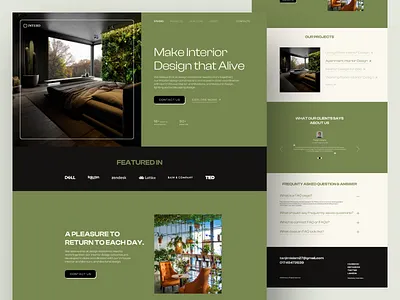 Case Study: Interior Website Design agency brand case study company design system interior interior website studio ui web design website