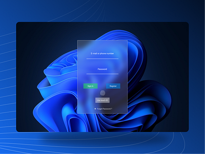 login page graphic design mobile design ui uiux user interface web design