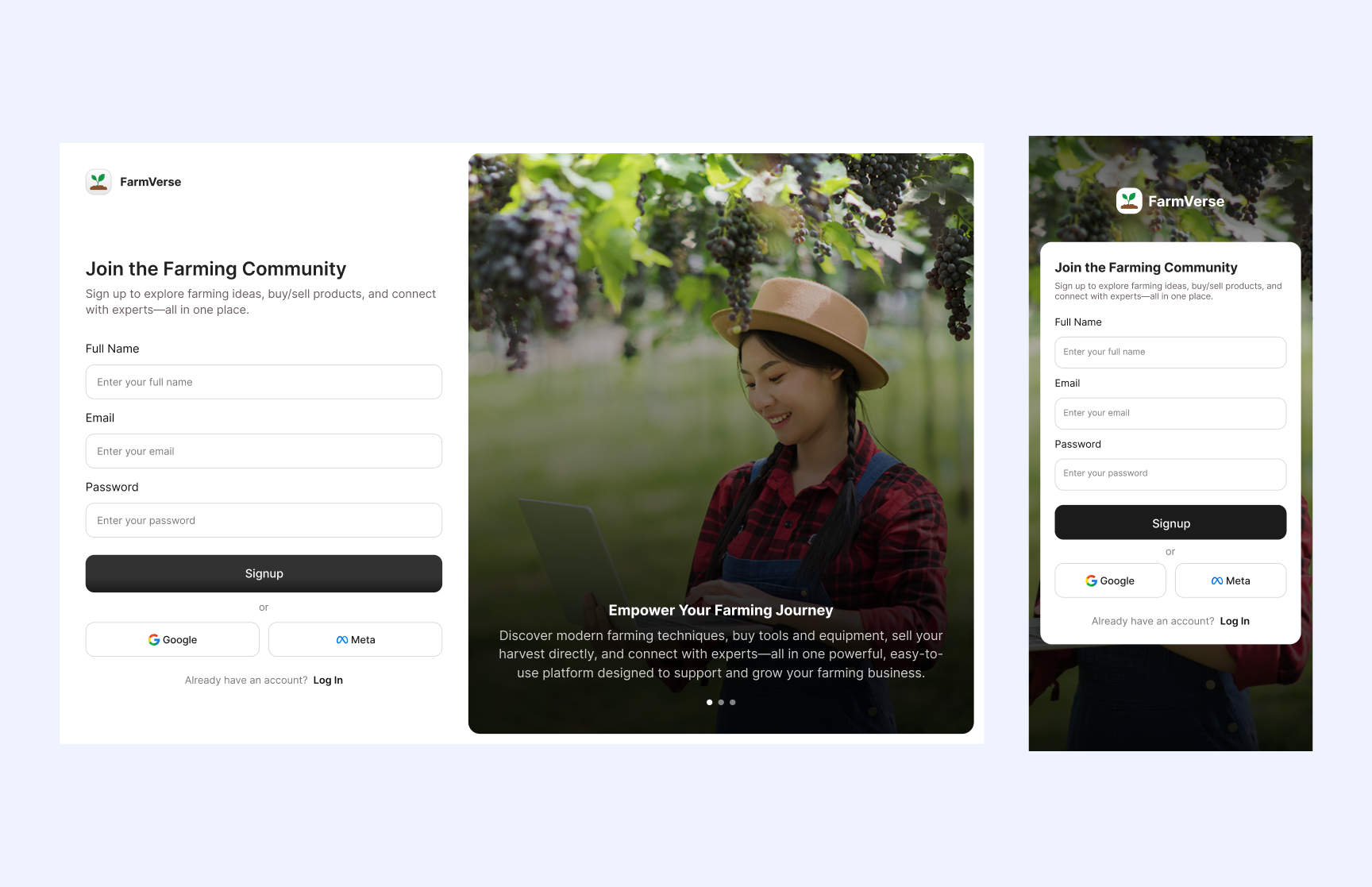 Sign Up app login branding illustration landing page log in login logo signup typography ui ux vector web log in website