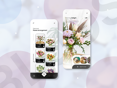 Flowers Delivery App Design (Adobe XD) app appdesign dailyui design ecommerce flourist flower shop graphic design graphicdesignui modern ui userexperience userinterface ux