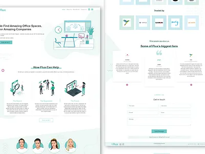 Flux responsive design ui uiux ux website design website redesign