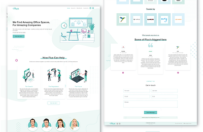 Flux responsive design ui uiux ux website design website redesign