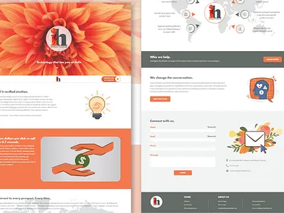 Intelligent Handshake responsive design ui ux website design website redesign