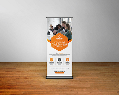 Roll-Up Banner advertise banner banner design branding design graphic design photoshop pop up banner print print design pullup banner rollup banner sign signage signage design