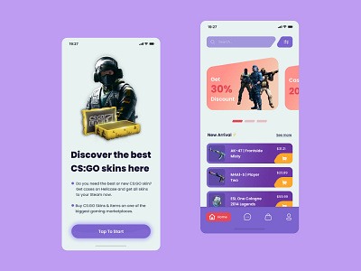 CS:GO Skins Shop csgo design fortnite gaming pubg skins store ui valorant