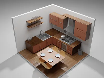 3d isometric room 3d 3d illustration 3d modeling 3d room 3d room illustration akmeliasunny eliascreation illustration isometric room ui