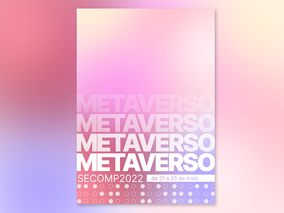 Event poster dailyui design event figma metaverse minimalist ui