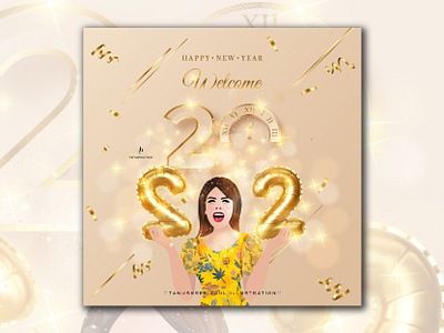 Welcome 2022 design graphic design illustration vector