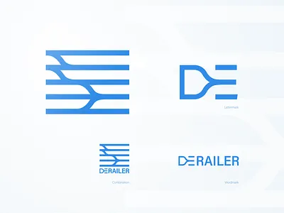Derailer logo design brand brand identity branding identity logo logo design logotype startup wordmark