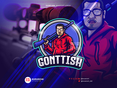 Gonttish - Custom Figure Mascot Logo branding cartoon character design esport esports esports logo figure figure logo figure mascot game gaming graphic design illustration logo logo design mascot stream streaming vector