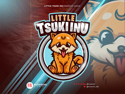 Little Tsuki Inu 🐶🐶 - Shiba Inu Mascot Logo branding cartoon character design dog cartoon dog esports dog logo dog mascot esport esports esports logo illustration logo logo design mascot mascot logo shiba inu ui vector