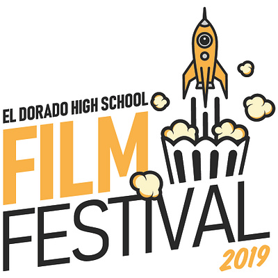 EDHS Film Festival 2019 graphic design illustration logo