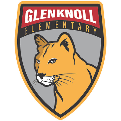 Glenknoll Elementary graphic design illustration logo