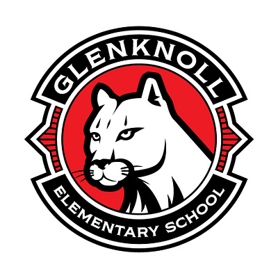 Glenknoll Elementary graphic design illustration logo