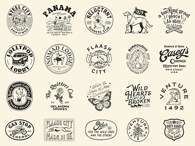 2021 - Year in Review by ©cmptrules branding graphic design illustration roundup vintage vintage logo vintageart