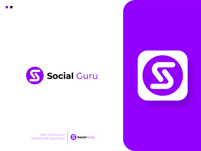 Social Guru Website & App Logo Design app app logo brand identity branding design graphic design illustration logo minimal minimalism minimalist move logo s logo social logo ss logo symbol website website logo