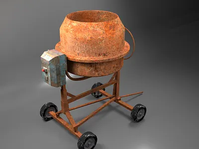 Cement Mixer 3d design maya