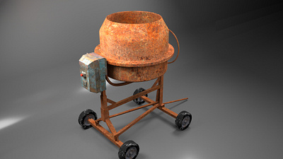 Cement Mixer 3d design maya