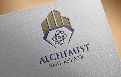 Mockup Alchemist Real Estate 3d branding graphic design logo mockup