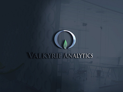 Mockup Valkyrie Analytics 3d branding graphic design logo mockup