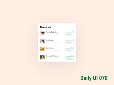 Daily UI 078 Pending Invitation 078 dailyui dailyuichallenge pending invitation