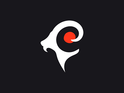 Goat e sushi logo black logo branding design e e goat e logo e sushi flat icon logo logo awesome logo inspiration logo mark logodesign mark minimalist minimalist logo orange color logo sushi logo vector